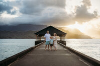 Sunset Splash Session Hanalei Bay Kauai Family Photographer-16