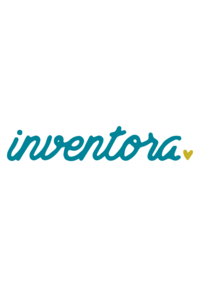 An ipad with a white background and the Inventora logo - Bloom by bel monili