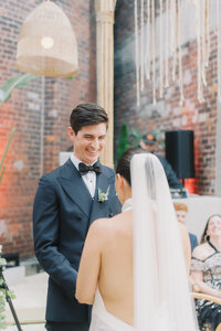 Exchanging Vows | Montreal Editorial Wedding Photographer | Juno by Julia C. Vona