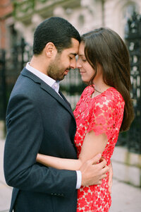 Boston Public Library Engagement photos. Deborah Zoe Photography. Boston Wedding Photographer.