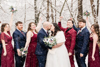 rock island lake club winter wedding sparta nj