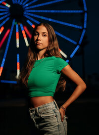 Senior portrait at The Wharf in Orange Beach, Alabama — posing