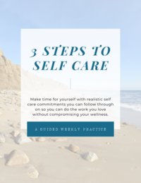 Copy of 3 STEPS TO SELF CARE