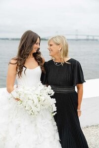bride and mother