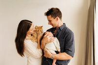 newborn session in Christchurch with pets
