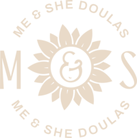 Me & She Doula Services logo.