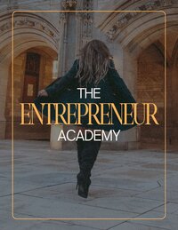 Digital mockup of The Entrepreneur Academy for mastering business foundations, marketing, and sales