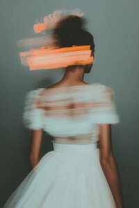 Ethereal Woman in Motion