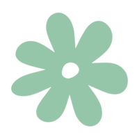 Mollie Mason Wellness green daisy icon