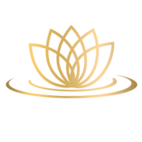 Gold lotus graphic