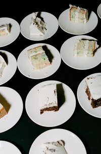 Cake slices on film by Cak the Bakery, shot by Jordan Katz