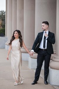 Classic and Timeless Engagement Session in Jacksonville FL | Jacksonville Downtown Engagement Photos by Phavy Photography