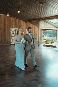 Bride and groom during barn wedding ceremony at Mason Farms in North Georgia, shot by Crimson Conure Photography based in Denver, Colorado and Kennesaw, Georgia