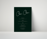 Graffico Bar Menu