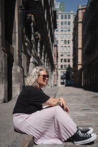 Portrait lifestyle vieux port de Montréal en extérieur