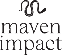 Snake logo design for Maven Impact Consulting by Lena Designs Studio