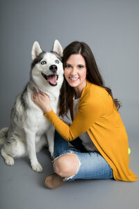 woman with pet-12