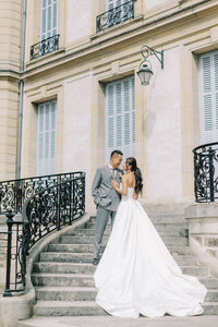 Bride & Groom | Chateau de Santeny Collaborative Luxury Wedding Photography France | Juno by Julia C. Vona