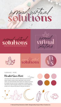 brand identity design for web designer by August Ave House