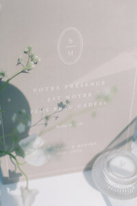 Invitation | Domaine Cataraqui Editorial Wedding Photographer Quebec | Juno by Julia C. Vona