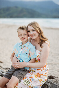 Sunset Splash Session Hanalei Bay Kauai Family Photographer-11