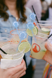 Cocktails photographed during a brand-hosted event, capturing celebratory moments and guest experience