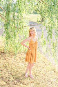 Kassidy's Hall High School Graduation Photo Shoot under tree