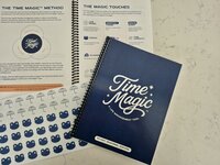 Time Magic Planner with productivity stickers, including visual reminders that help prioritize tasks and protect planning time.