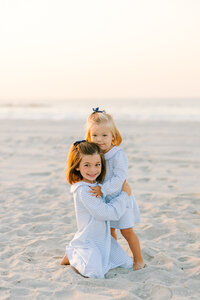 family portraits on the beach