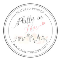 Philly in love modern weddings red oak weddings black nuptials featured wedding badge