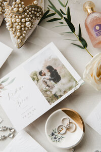 A collage of various small details that make the wedding day unique, from floral arrangements to bespoke accessories, each telling a part of the couple's story