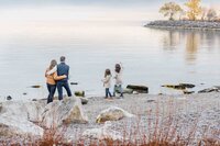 Toronto portrait session, highlighting joyful moments with parents and children in a relaxed atmosphere