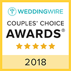 Wedding Wire couple's choice awards 2018 badge