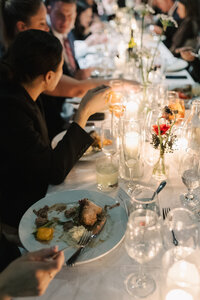 Dinner | Editorial Wedding Photography Montreal Science Centre | Juno by Julia C. Vona