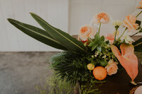 Tropical Summer Citrus Wedding Wedding Florals