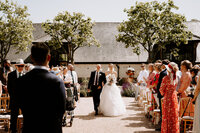 bury court barn ceremony