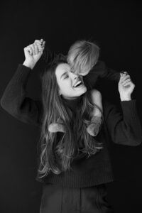 Boston Motherhood Photographer. Boston Motherhood Portraits. Boston Family Photographer. In studio motherhood portraits. Editorial Motherhood Portraits. North Shore Family Photographer. Deborah Zoe Photography.