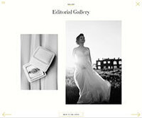 Editorial gallery Elegant Weddings Showit website template The Template Emporium