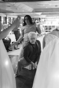 pastor dancing on boat wedding reception in san francisco bay