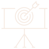 Target on a board icon