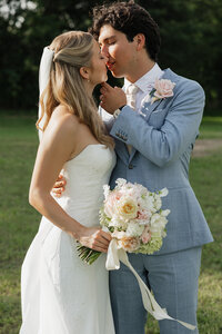 Bride and groom portrait at The Emerson wedding venue, Dallas Fort Wort