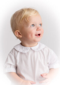 Baby poses for Heirloom Portraits in Charleston.