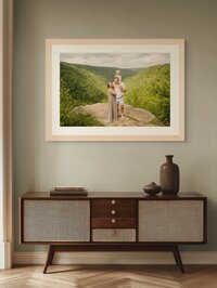 gorgeous wall art for family photography