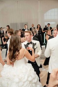 belle mer wedding reception with band