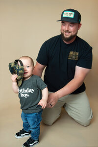 1st Birthday Photo with Dad