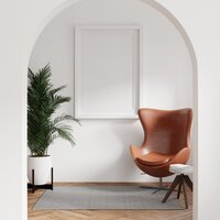 a frame on a wall