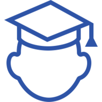 blue teacher icon