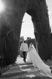 black-white-wedding-couple-cypress-trees.jpg