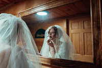Newly married couple doing documentary and cinematic photos for their wedding / elopement at their blue ridge airbnb. Photos by Crimson Conure Photography based in Kennesaw, Georgia and Denver, Colorado