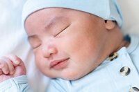 newborn baby boy sleeping taken in Gainesville, VA by a Northern Virginia newborn photographer